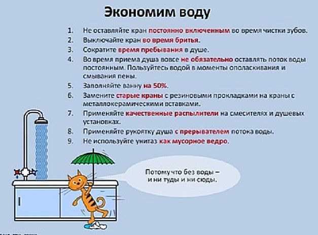 Экономить воду домашних условиях Экономить воду домашних условиях