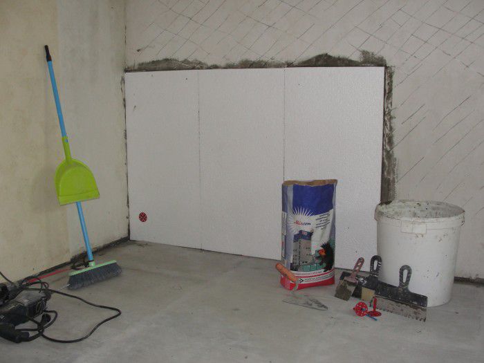 Пенопласт для утепления стен внутри дома