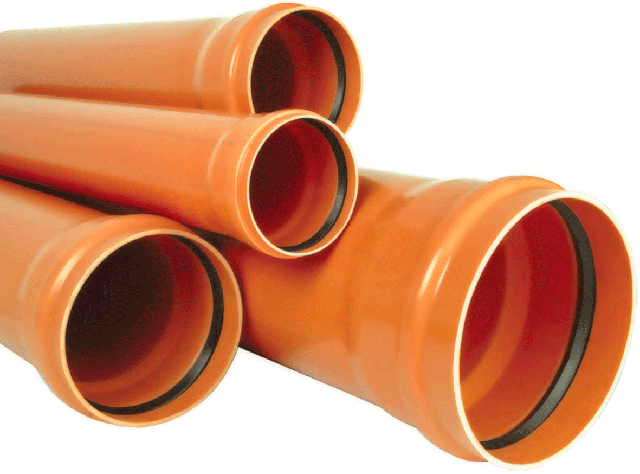 «Рыжие» канализационные трубы делают из PVC-U