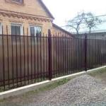 Забор из профнастила