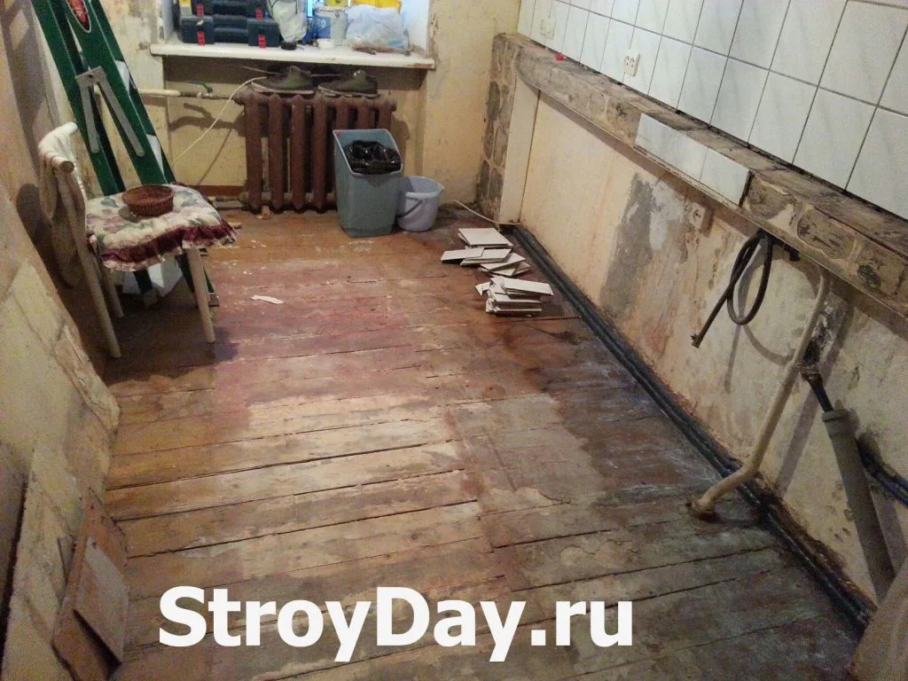 Кухонный фартук до ремонта