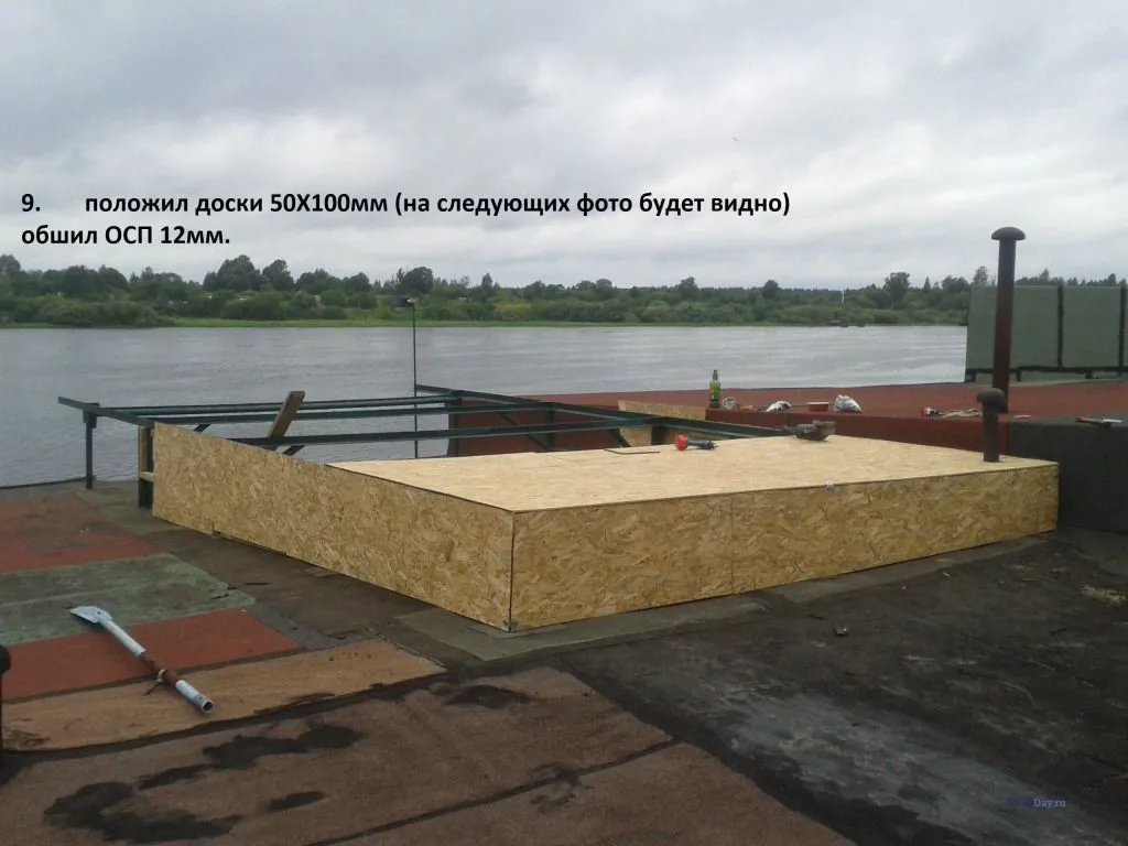 Кладем доски 50*100мм