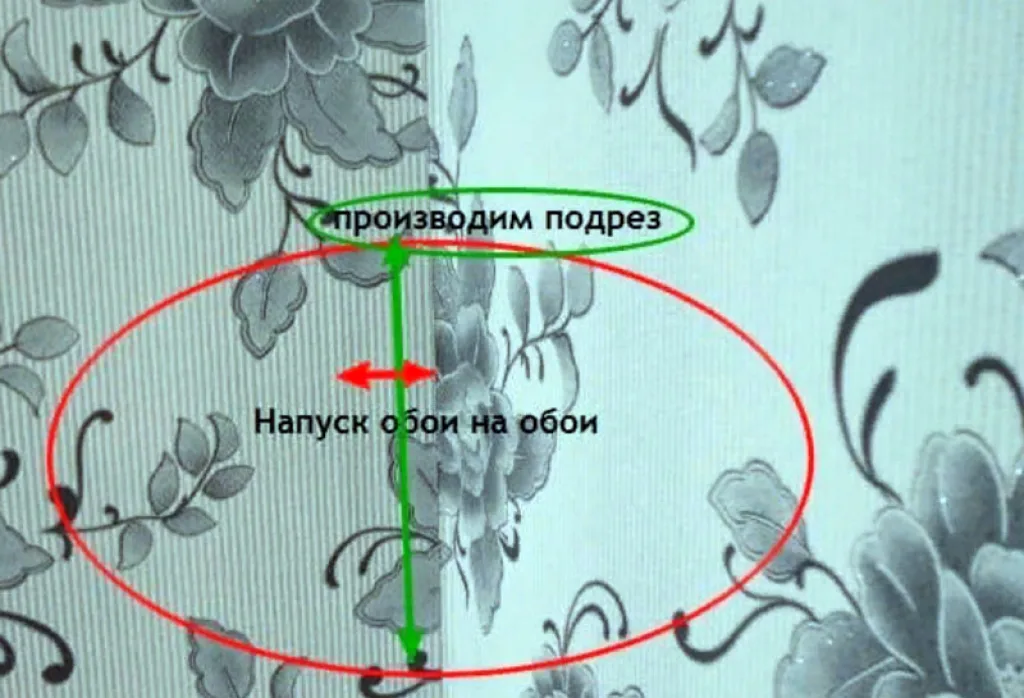 Как приклеить виниловые обои в углах