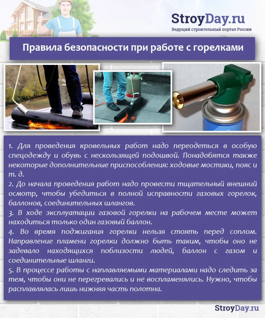 Правила безопасности при работе с горелками