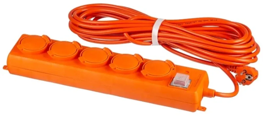 Glanzen 1 розетка 30м ER-30-001 6А IP20 б/з
