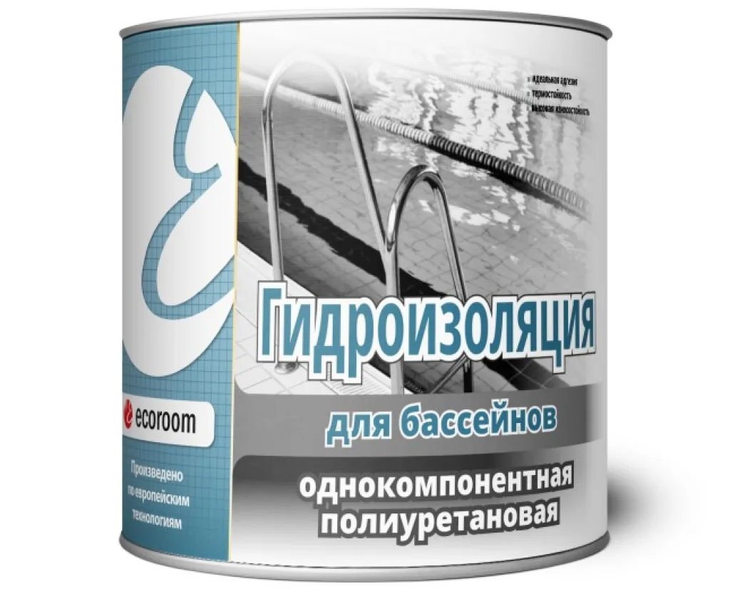 Гидроизоляция полиуретановая ECOROOM для бассейнов