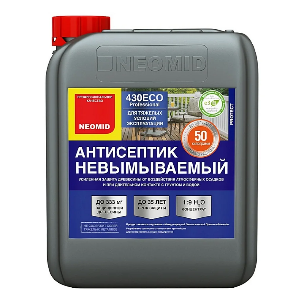 «Вечная» защита древесины - антисептик-консервант NEOMID 430 ЕCO