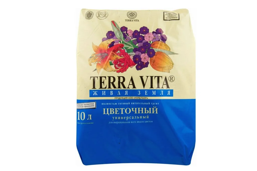 Упаковка грунта «TERRA VITA Живая земля цветочного»