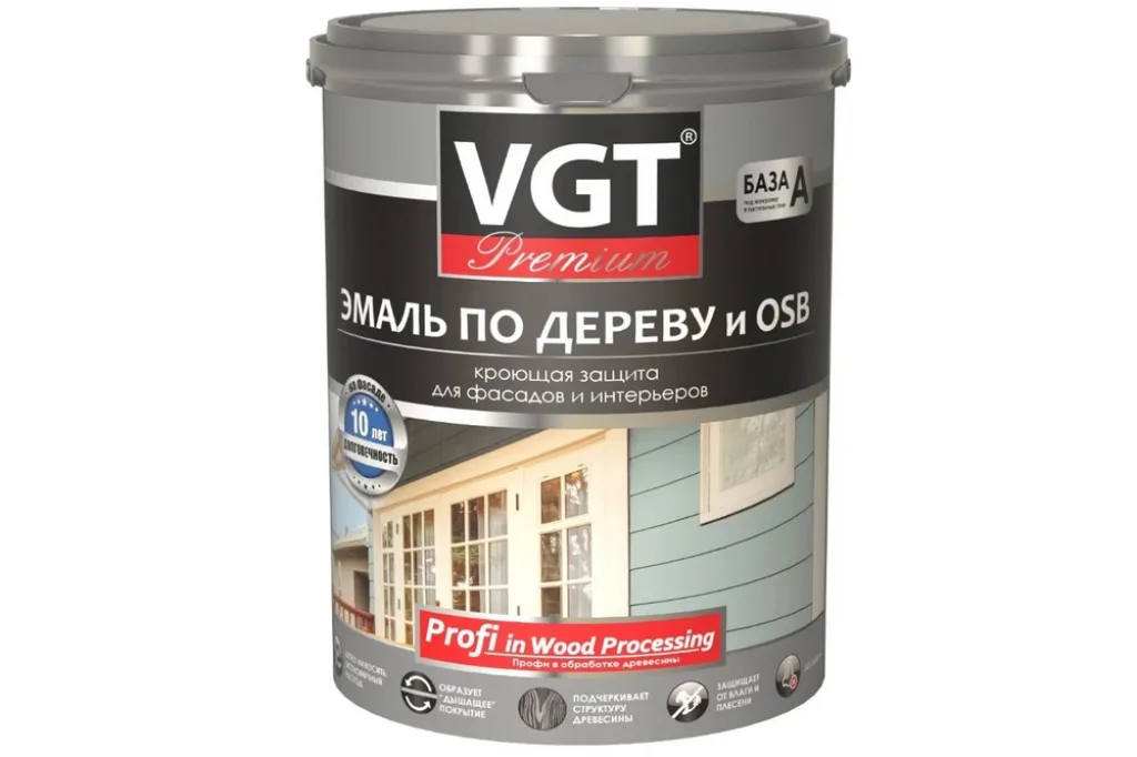 VGT Premium Эмаль акриловая (АК) по дереву и OSB