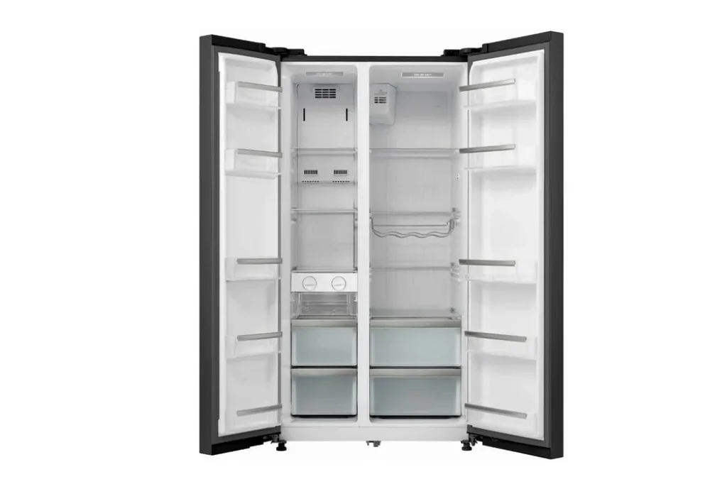 KORTING KNFS 91797 GN – с раскрытыми дверцами камер.