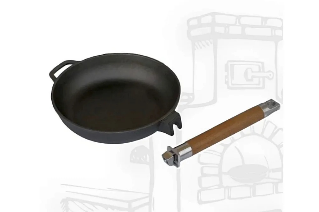 GOODGRILL чугунная 24х4,5см со съемной ручкой