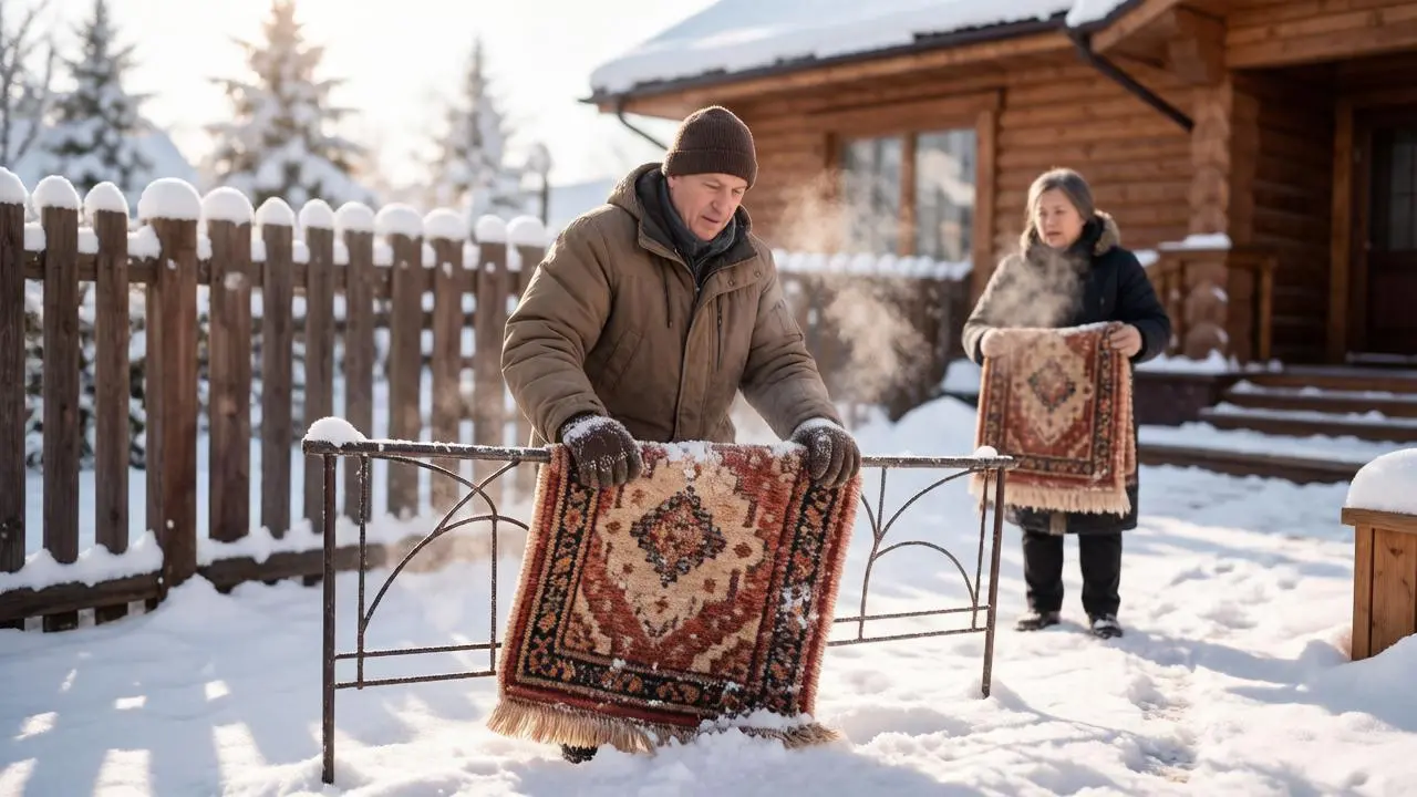 Выбивать ковры на улице - лютый колхоз: знаю два способа, как почистить паласы проще и лучше