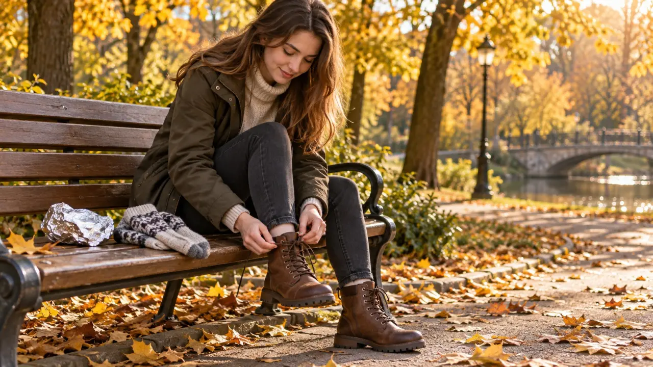 Даже в тонких носках ногам тепло — кладу кусочек под стельку: идеально для осени