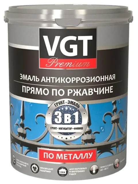 Грунт-эмаль акриловая (АК) VGT Антикоррозионная 3 в 1