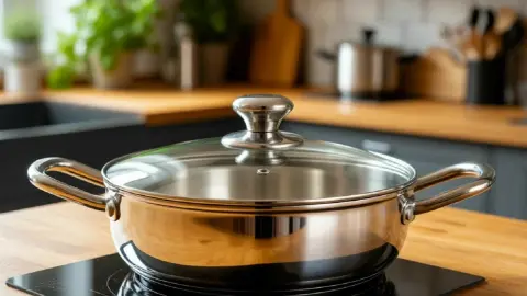 2 ложки в воду – и стеклянные крышки от кастрюль станут как новые: ни липкого жира, ни мутной пленки – сверкают как на праздник