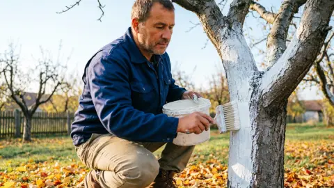 1 продукт из холодильника в побелку - и состав не смывается всю зиму: надежное средство за копейки