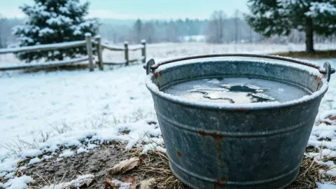Бочка с водой не лопнет зимой: рабочий лайфхак по защите емкости — не разорвет даже в -30