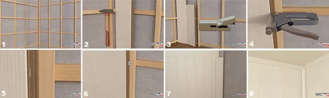 Укладка ламината на стену