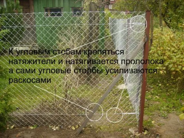 Установка ограждений из сетки
