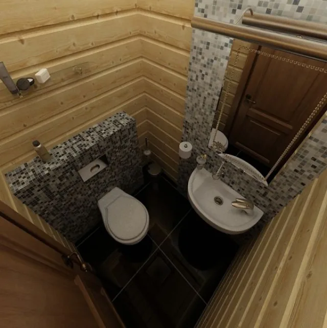 Туалет в бане