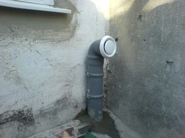 Возможное расположение приточной трубы