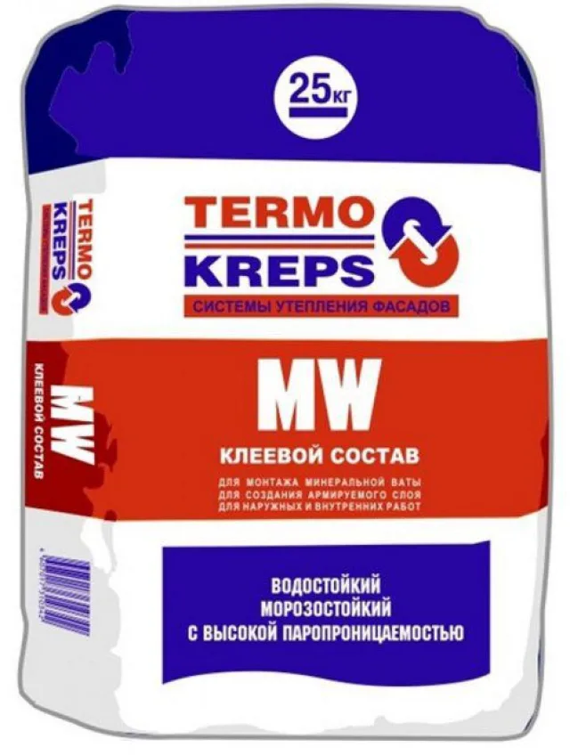 Один из видов клея для монтажа термоизоляции