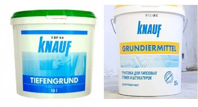 Грунтовки «Tiefengrund» и «Grundiermittel»для предварительной подготовки поверхности под «теплый пол»