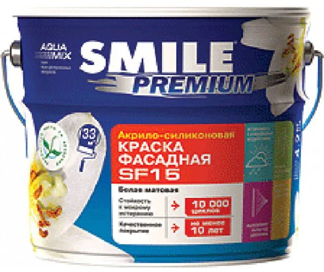 Банка акрило-силиконовой фасадной краски