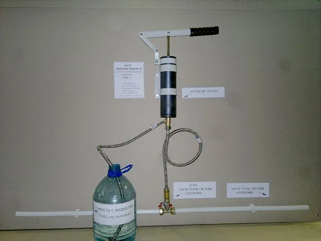 Существуют специальные ручные насосы для подпитки отопления