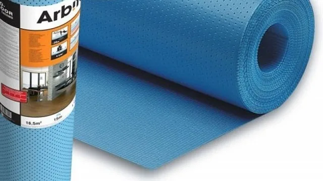 Подложка «Arbiton Floor Thermo» специально предназначена для настила покрытий над водяной системой «теплого пола».