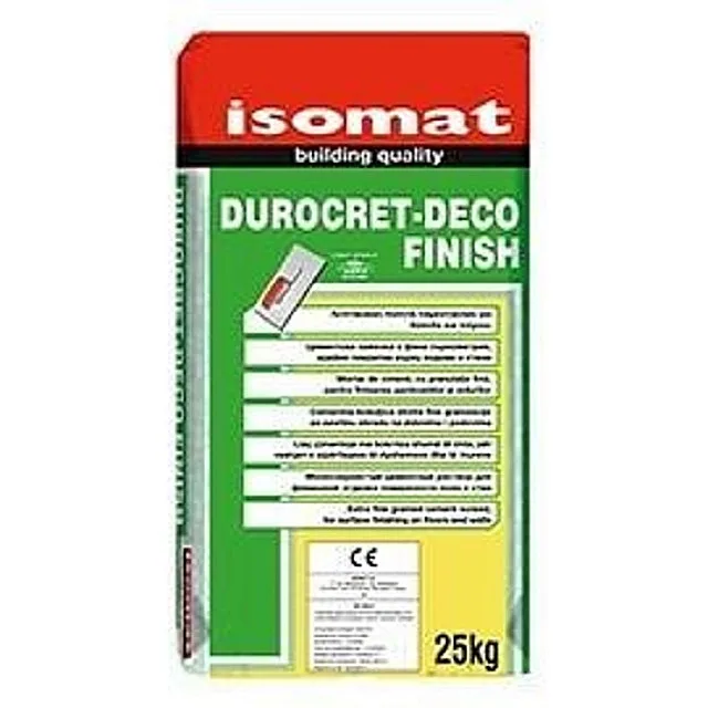 Упаковка декоративной штукатурки «под бетон» компании «Isomat»