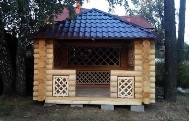 Колонная опалубка для беседки