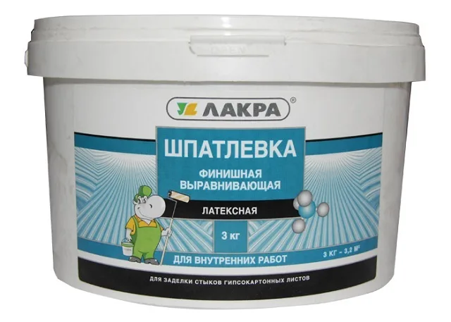 Латексная шпаклевка, поступающая в продажу в готовом к применению виде