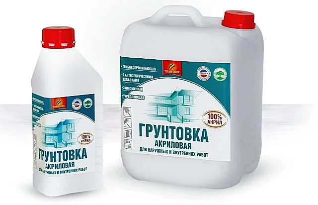 Оптимальный выбор – грунтовка на акриловой основе