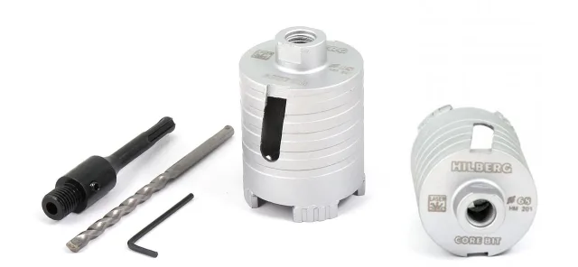 Коронка алмазная по бетону Hilberg Laser (68 мм) TRIO-DIAMOND