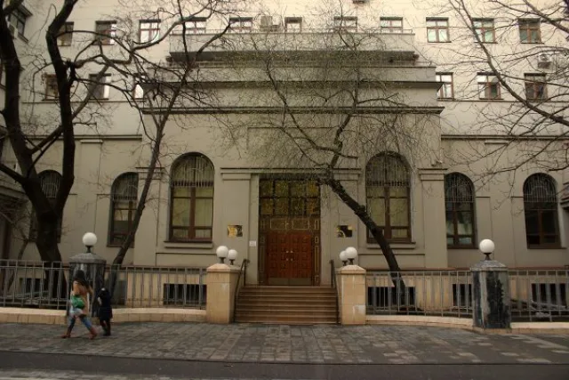 Вход в бывшие апартаменты Грефа на Малой Бронной