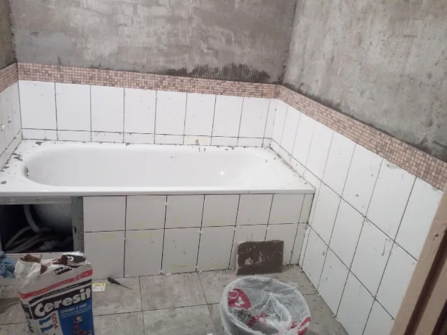 Укладка плитки в ванной