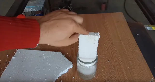 Приготовление герметика из пенопласта