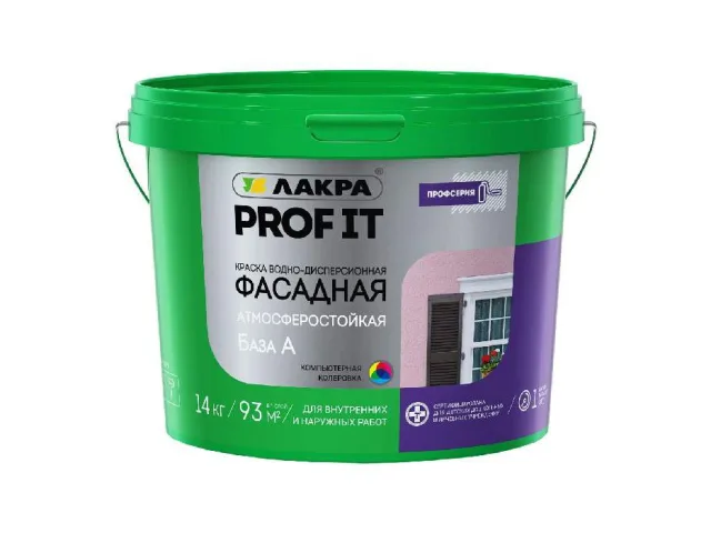 Краска акриловая Лакра фасадная PROF IT