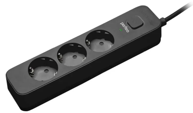 Perfeo POWER STREAM, 2500W, 3 розетки