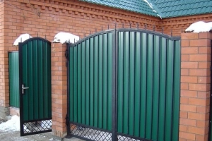 Калитка из металлопрофиля своими руками – схема + порядок выполнения работы