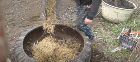 Как сделать парник из покрышки