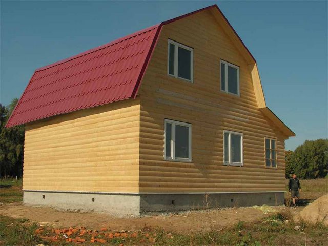 Изготовление крыши деревянного дома