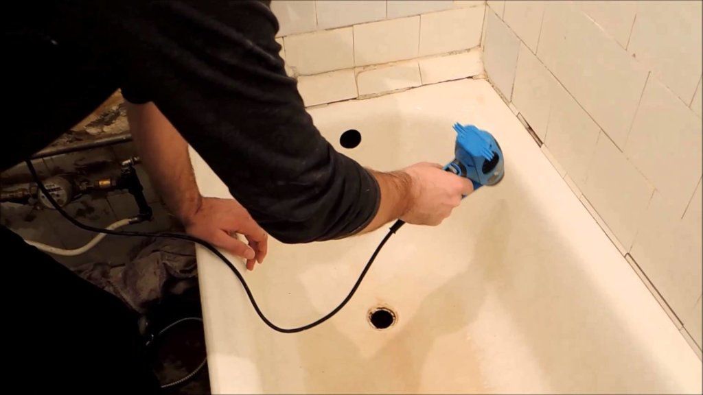 реставрация акриловых ванн своими руками видео