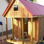 Заключительная наружная отделка дома производится сайдингом или деревянной вагонкой