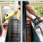 После обвязки брус пропитывают антисептиком и экранируют фольгированным пенофолом