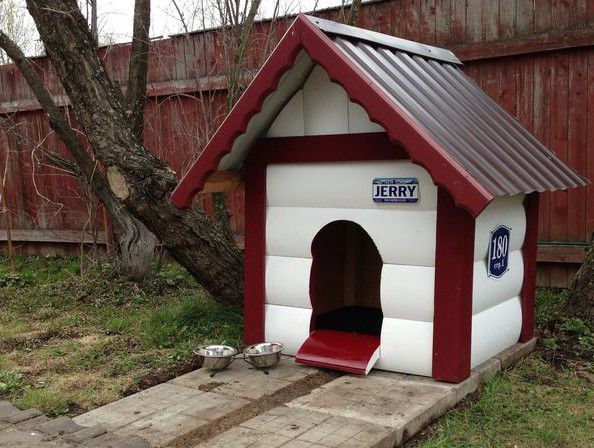Как построить будку для собаки на зиму