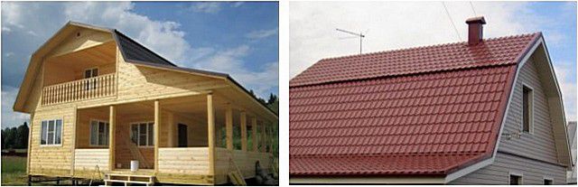 Ломаная форма скатов крыши обычно делается в угоду полезному использованию чердачного пространства