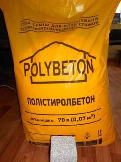 Готовая сухая строительная смесь для изготовления полистиролбетона