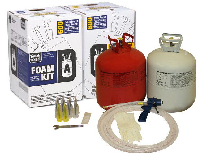 Комплект, позволяющий нанести пенополиуретановую термоизоляцию самостоятельно